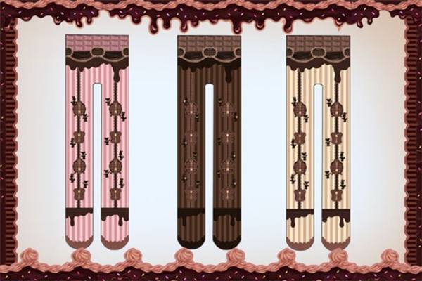 Infanta  Chocolate Trojan Printed Lolita Tights -out