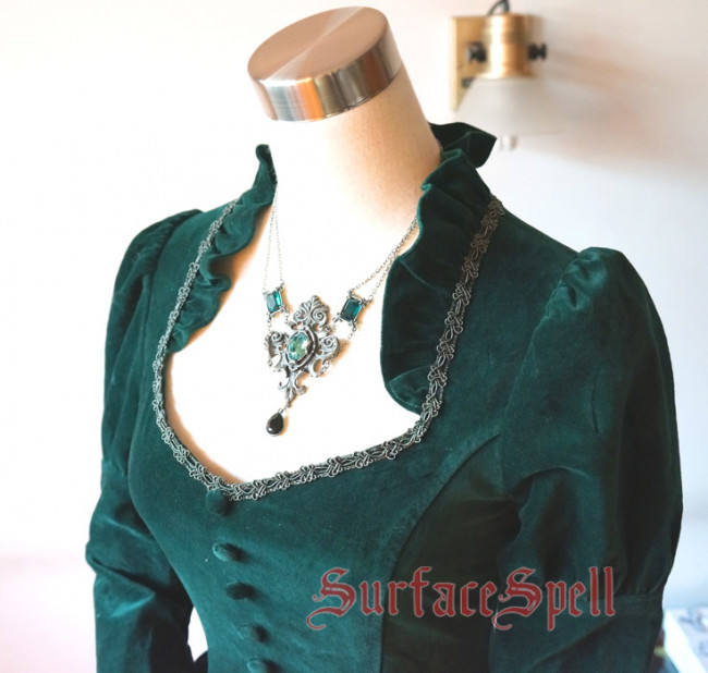 Surface Spell Judgement Day Embroidery Gothic Lolita OP Dress