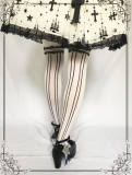 Mola Lolita Sweet Bows Printed Lolita Above Knee Socks - In Stock