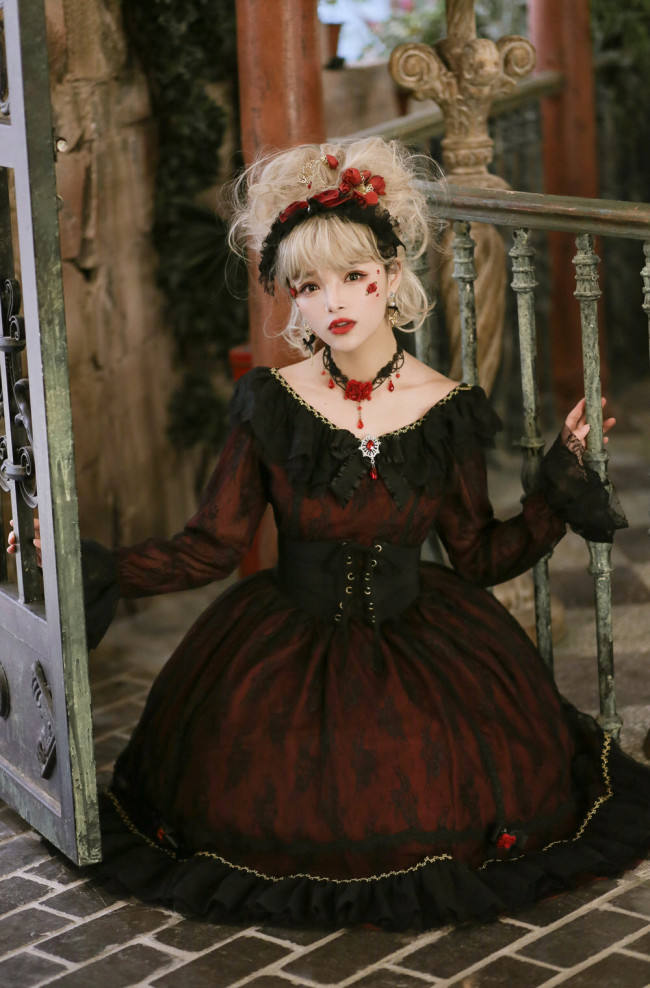 Sunset Maiden~ Gothic Classci Lolita OP Ready Made