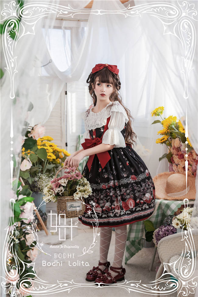 Strawberry Fruit Tea Lolita JSK -Pre-order Closed
