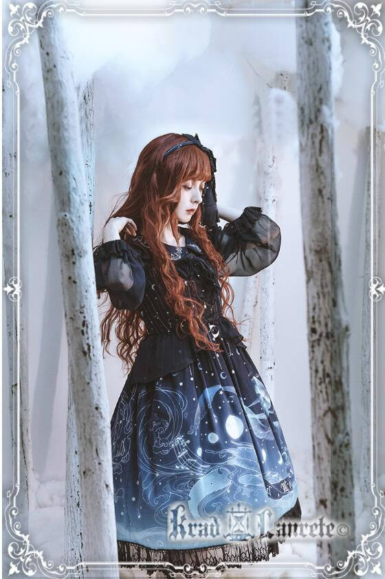Lost in Sea Blue~ Lolita OP/JSK Short Version/Long Version -Pre-order Closed