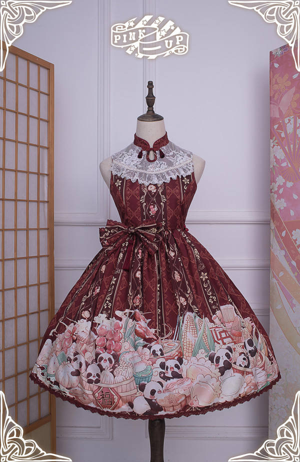 Panda ~Classic Qi Lolita JSK Dress Version I -Ready Made