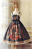 Dear Celine ~Little Red Riding Hood and Mr. Wolf Lolita Salopette -Ready Made