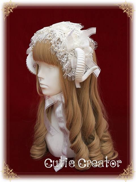 Cutie Creator -Evil Bridal~ Lolita Headband + Veil Set