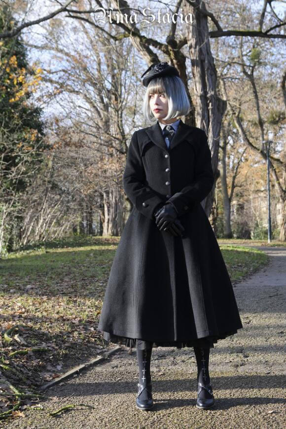Time~ 2018 Winter Slim Wool Coat -out