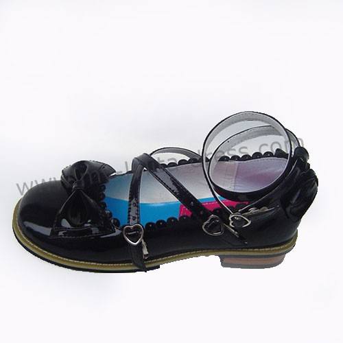 Classic Tea Party Shoes Purple Bow Lolita