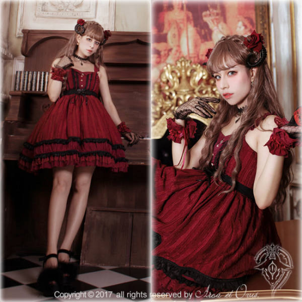 Little Deamon~  Vintage Lolita Corset JSK Dress