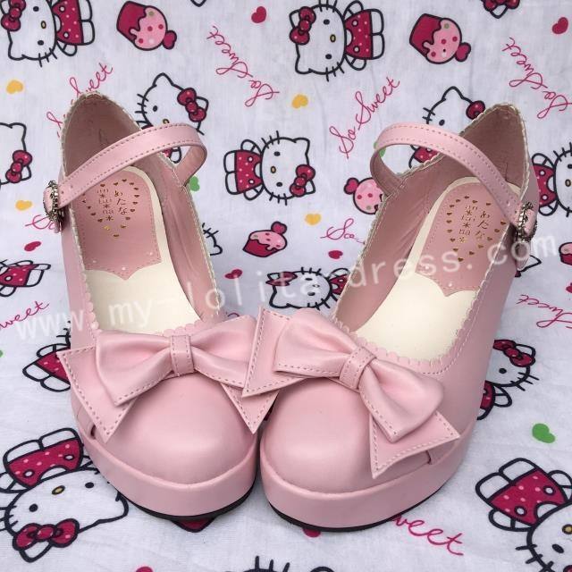 Bows Single Strap Lolita Shoes