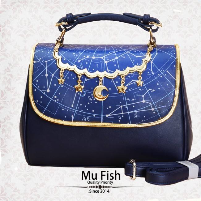 Mu-fish Constellation Prints Lolita Handbag/Shoulder Bag