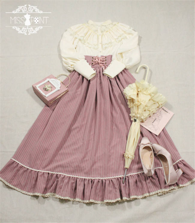 Alpine Maiden~ Vintage Lolita High Waist Skirt -Pre-order