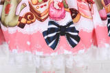 British Afternoon Tea -Sweet Pink Lolita Princess Skirt