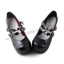 Antaina Punk Style Silver Belts Lolita Shoes