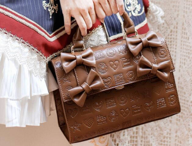 Embossed Chocolate Dessert Lolita Cross-body Bag/Handbag