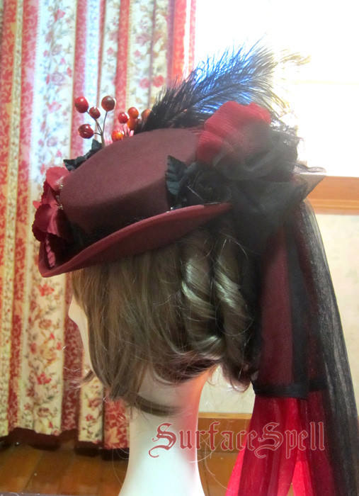Surface Spell Lady in Black Vintage Wool Hat