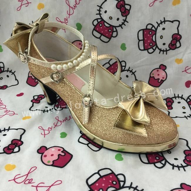 Antaina Tea Party Glitter Lolita Shoes