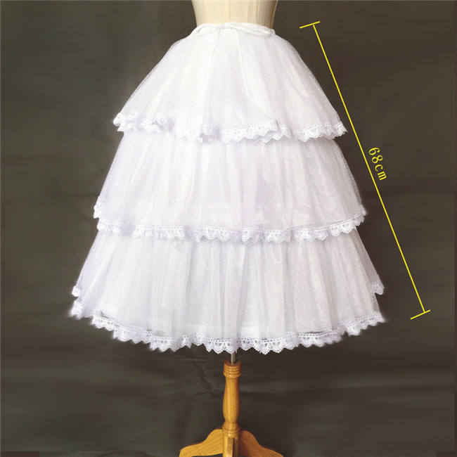 50-70cm Super Flexible Fishbone Lolita Petticoat Shape and Length Adjustable