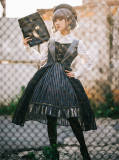 Rabbit Teeth ~The Girl Who Skip Class Lolita Dress Black L In Stock