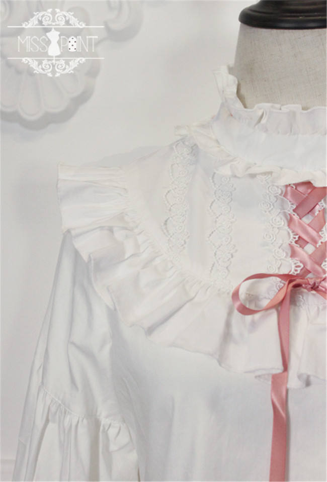 Bisque Doll- Vintage Lolita Blouse Custom Tailor Available