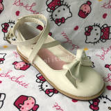 Girl's Sweet White Lolita Low Heels Shoes