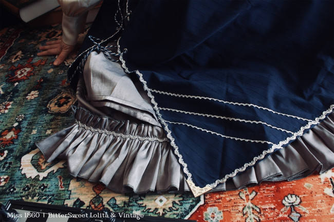 MISS 1860~ Vintage Lolita Cape+Skirt+Corset+Blouse -out