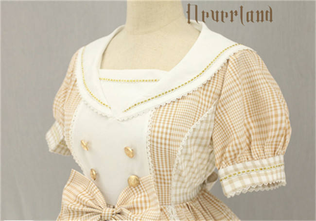 Not Stripe~ Sweet Gingham Lolita OP Dress off