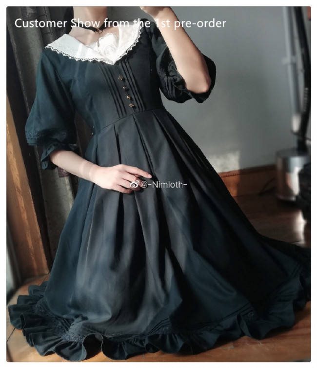 Austin's Notebook~ Vintage Long Sleeves Lolita OP -The 3th Round Pre-order Closed