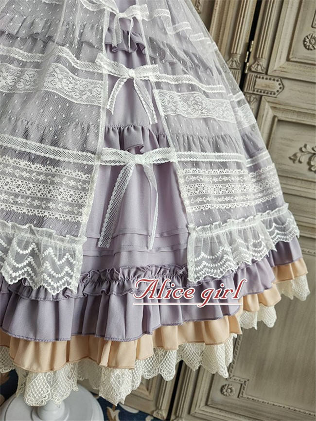 Alice Girl ~When Camellia Blossoms Lolita JSK + Overskirt -Pre-order