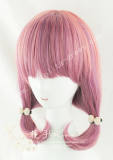 Girl's Sweet Rosy Brown Pink Bobo Lolita Wig