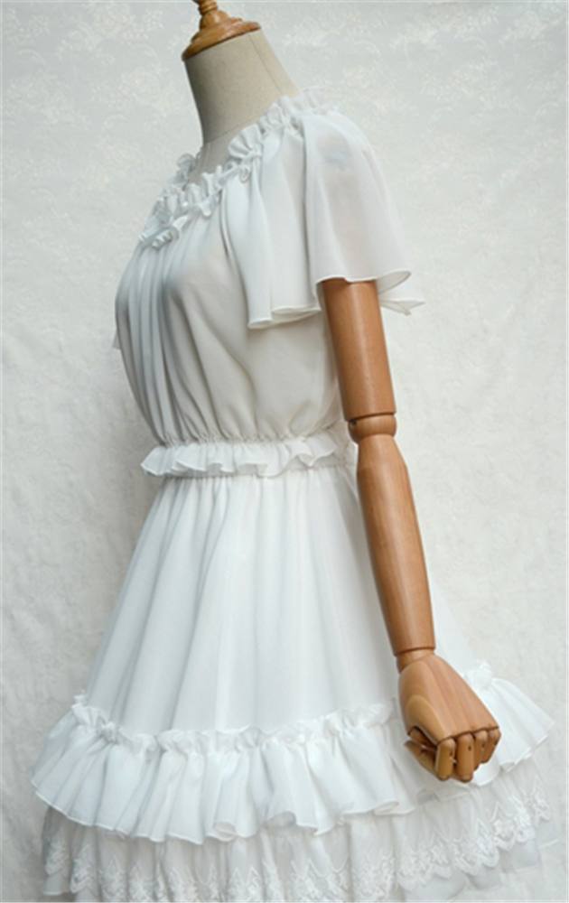 Sweet Chiffon Tailored Short Version Lolita Blouse