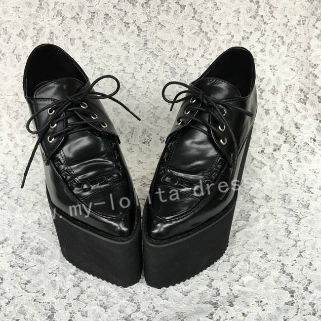 Sweet Matte Black Lolita High Platform