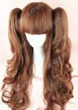 Daily Lolita Pretty Natural Mixed Brown 70cm Base 2 Removable Ponytails Wig