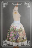 Neverland Lolita ~The Song of The Lark~ High Waist Oil Painting Printed Vintage Lolita Skirt