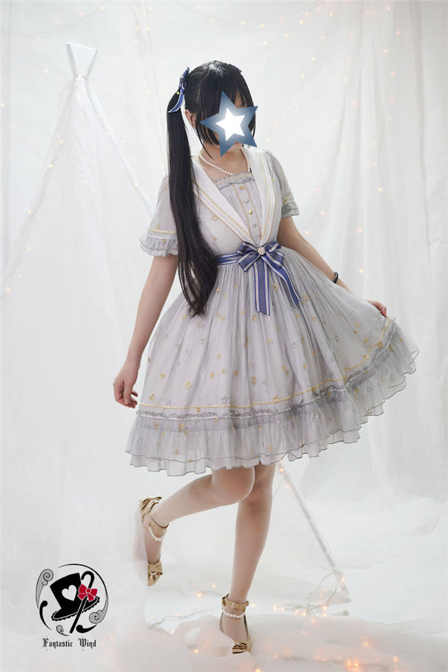 Planetesimals~ Summer Embroidery Lolita OP Dress -Pre-order Closed