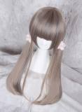 70cm Light Grey Face Framing Sweet Lolita Straight Wig