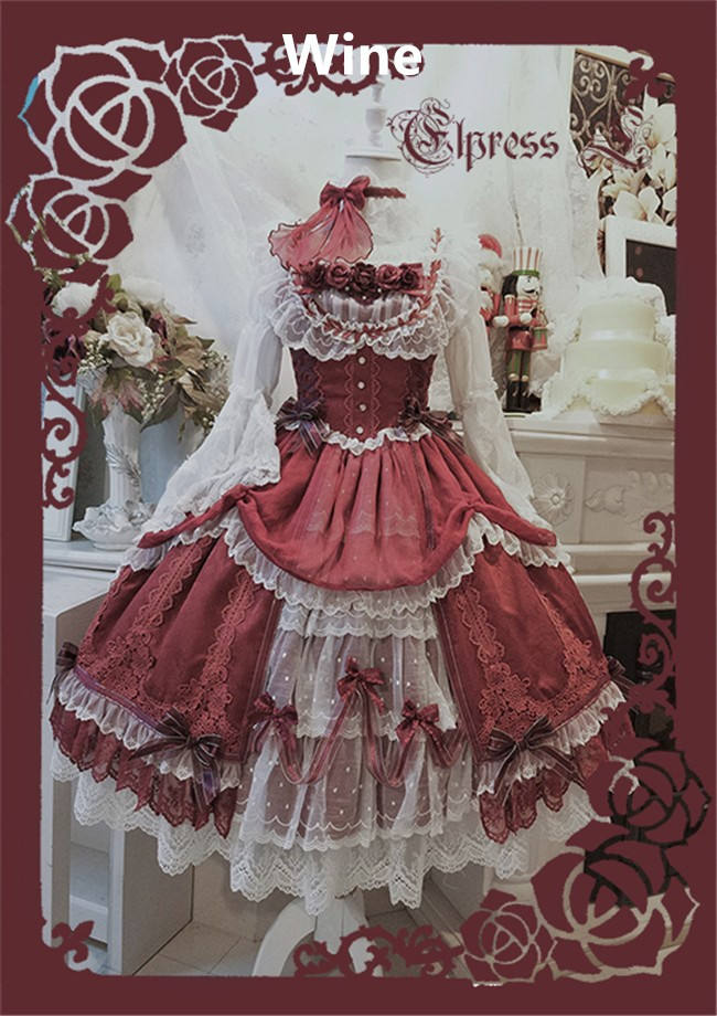 Elpress L ~Christmas D*Romance Ode~ Elegant Lolita JSK -Ready Made Purple M - In Stock