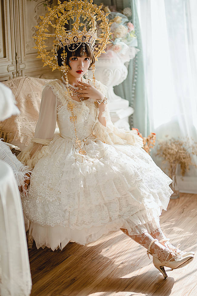Secret Garden In Midsummer ~Elegant Lolita Bridal Dress -Ready MADE