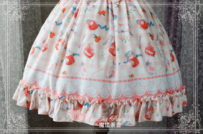 Magic Tea Party~ Cat&Marmalade~Sweet Lolita JSK Version I-Ready Made