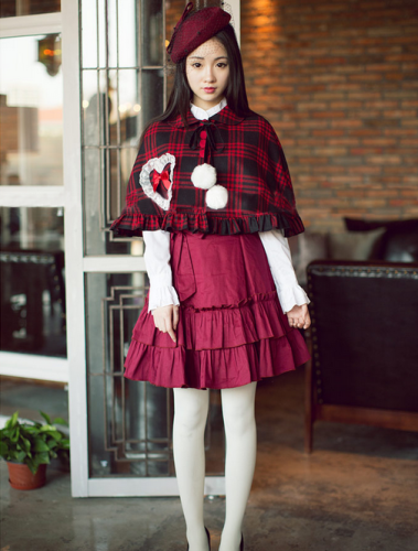 Princess Faith Sweet Snow White Lolita Short Cape