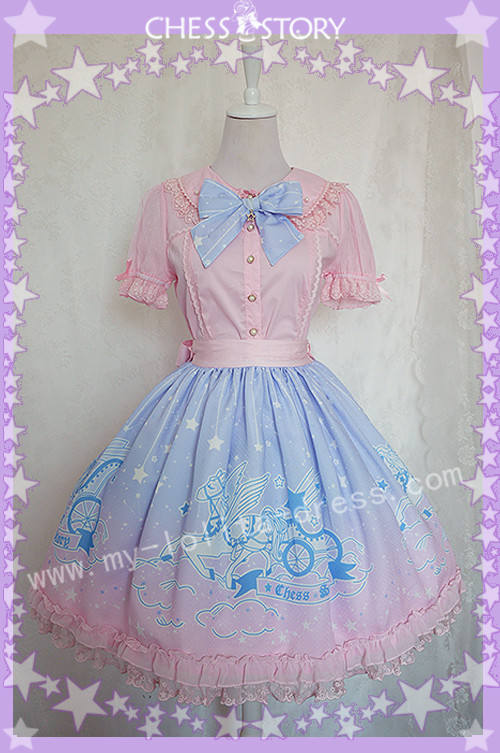 Chess Story ~Dreamy Starry Night~ Lolita Skirt