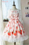 Doris Night Lolita ~Cherry Strawberry~ Sweet Lolita JSK -Special Price