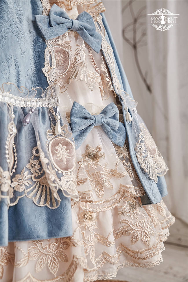 Miss Point ~ Elizabeth~ Elegant Lolita Fishbone Skirt Tea Party Version -Custom Tailor Available