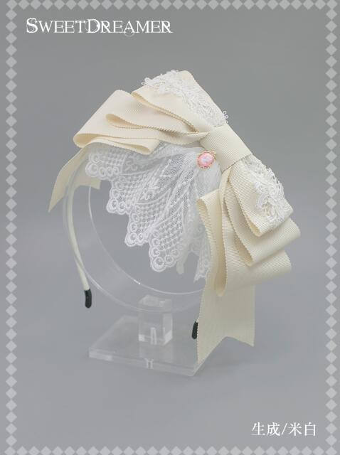 Cutie Creator  - Maiden's Prayer- Bow Lace Lolita Headbow