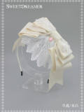Cutie Creator  - Maiden's Prayer- Bow Lace Lolita Headbow -In Stock