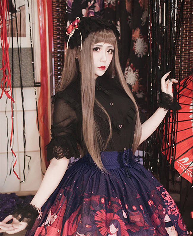 Hyakki Yakō*Sacrifice to Red Leaves~ Gothic Lolita Blouse
