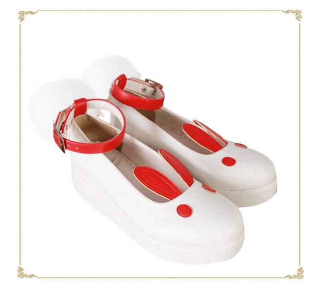Angelic Imprint- Sweet High Platform Bunny Ears Lolita Shoes