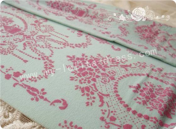 Elegant Vintage Droplight Prints Lolita Tights - IN STOCK
