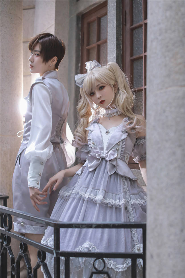 Passion Theme Dark Night and Silver Light Ouji Set/Dress -Ready Made