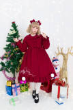 Mr Wolf's Little Red Hooded Girl Embroidery Coat + Hooded Cape -OUT