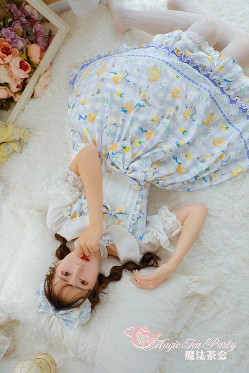 Magic Tea Party~ Cat&Marmalade~Sweet Lolita JSK Version I-Ready Made